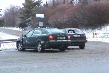 Sníh a ledovka zkomplikovaly dopravu. Na obchvatu Opavy zemřeli tři lidé