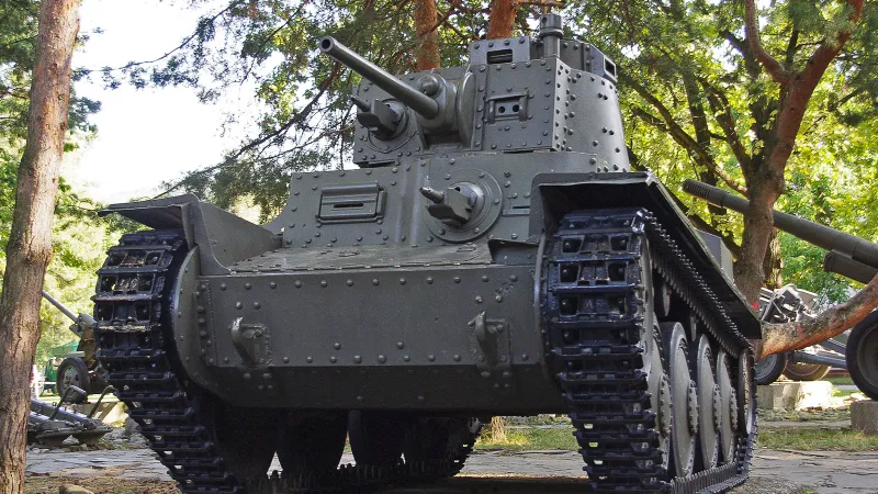 Tank LT vz. 38 v Muzeu Slovenského národního povstání v Banské Bystrici