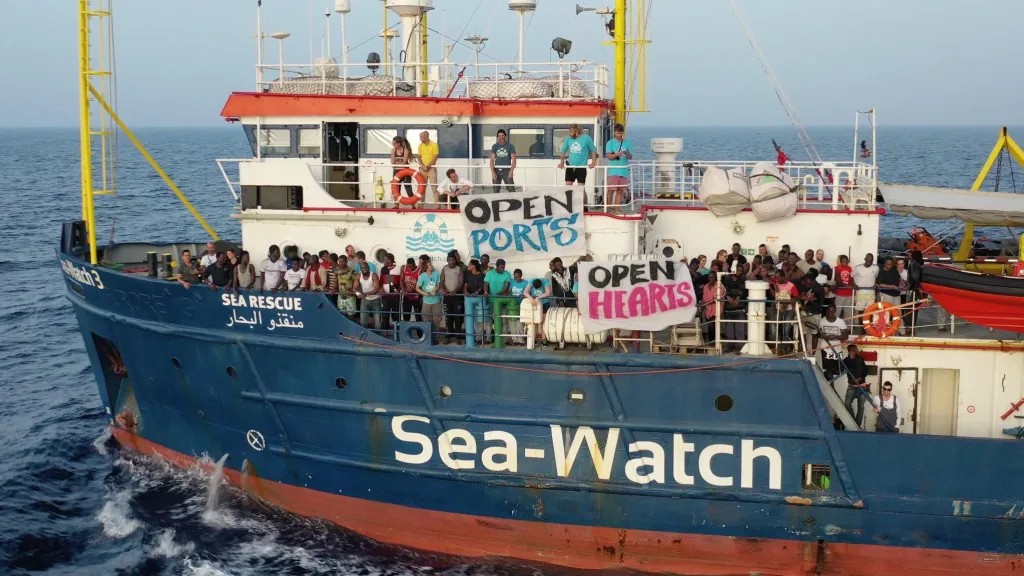 Loď neziskové organizace Sea Watch