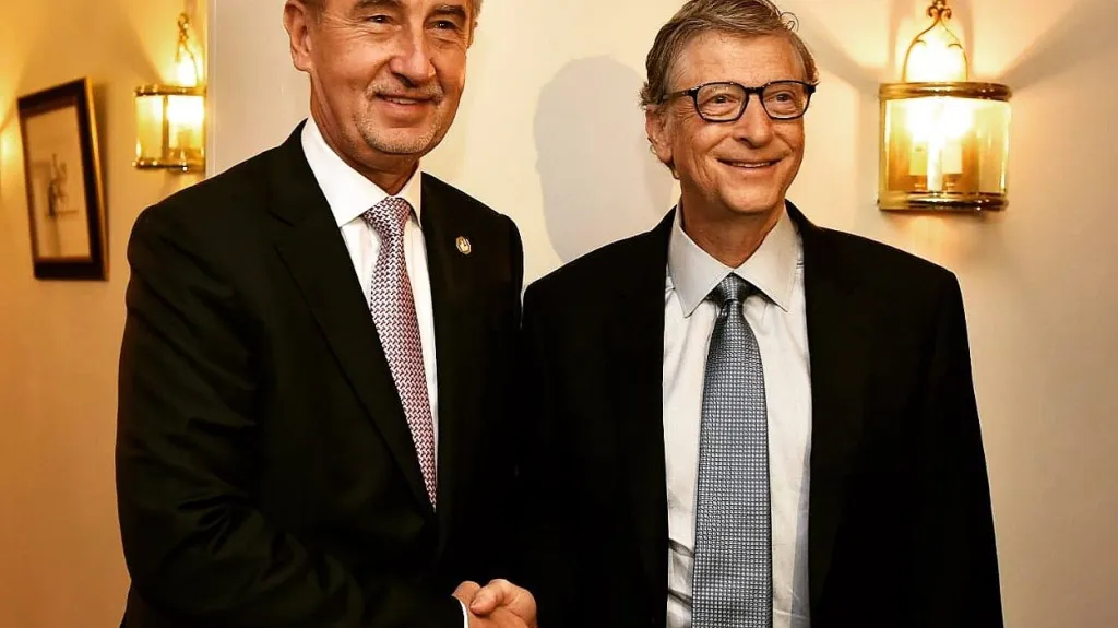 Andrej Babiš a Bill Gates