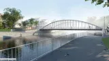 Vizualizace mostu Kosmonautů po rekonstrukci