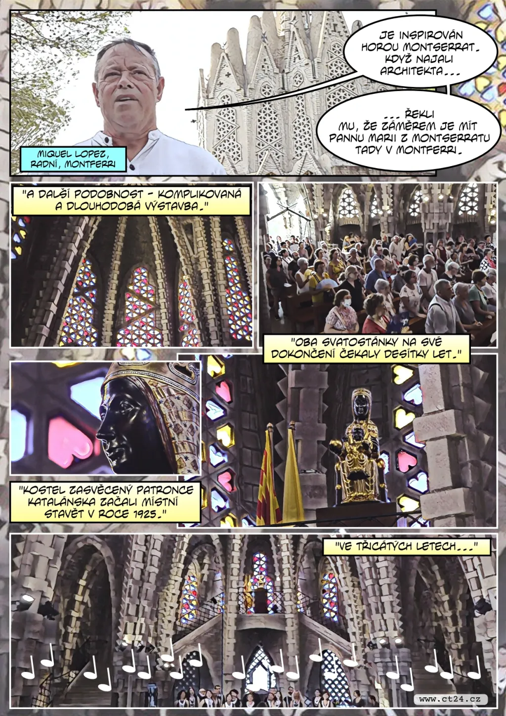 Kostelík jako dvojče slavné katedrály