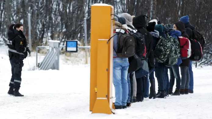 Migranti na norsko-ruské hranici