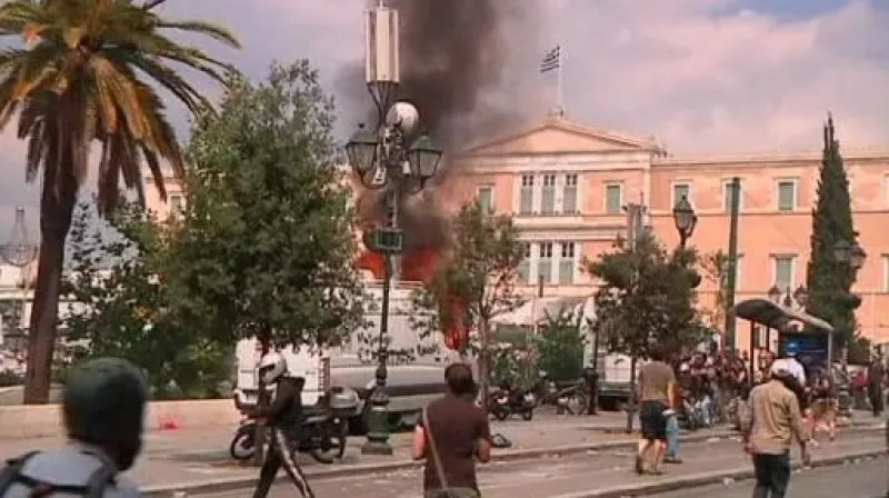 Generální stávka v Řecku