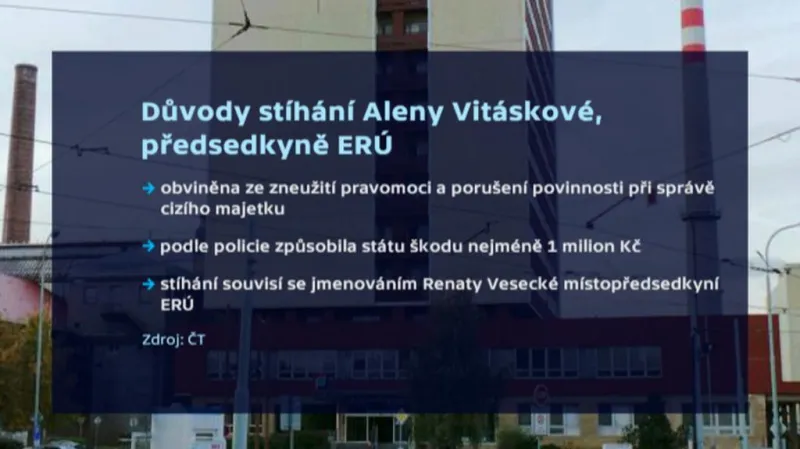 Důvody stíhání Aleny Vitáskové