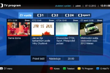 Česká televize spustila TV program pro HbbTV