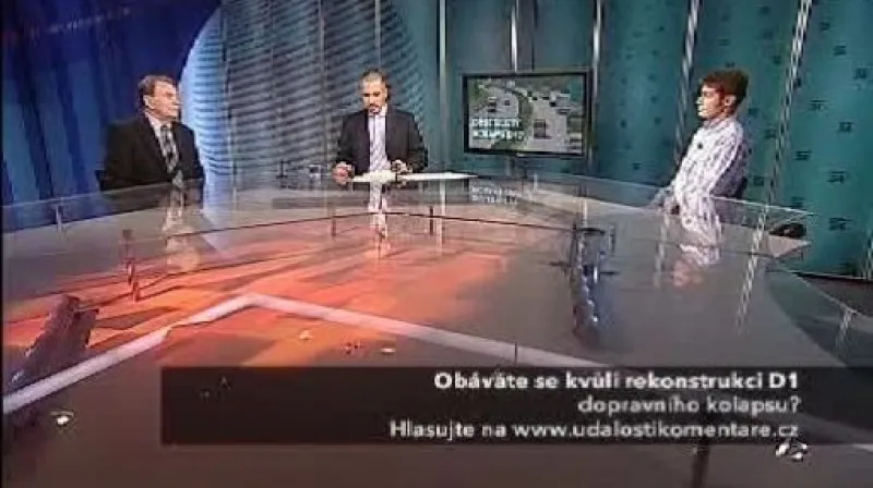 František Lehovec a Robert Šťastný v pořadu Události, komentáře