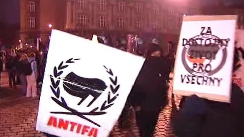 Demonstrace anarchistů