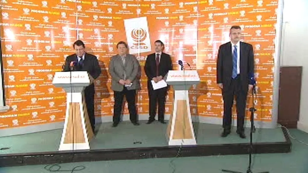 Tisková konference ČSSD