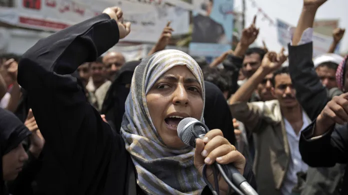 Jemenská bojovnice za práva žen Tawakkul Karmánová