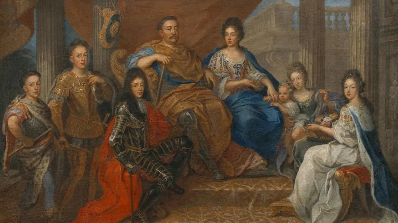 Jan Sobieski s rodinou