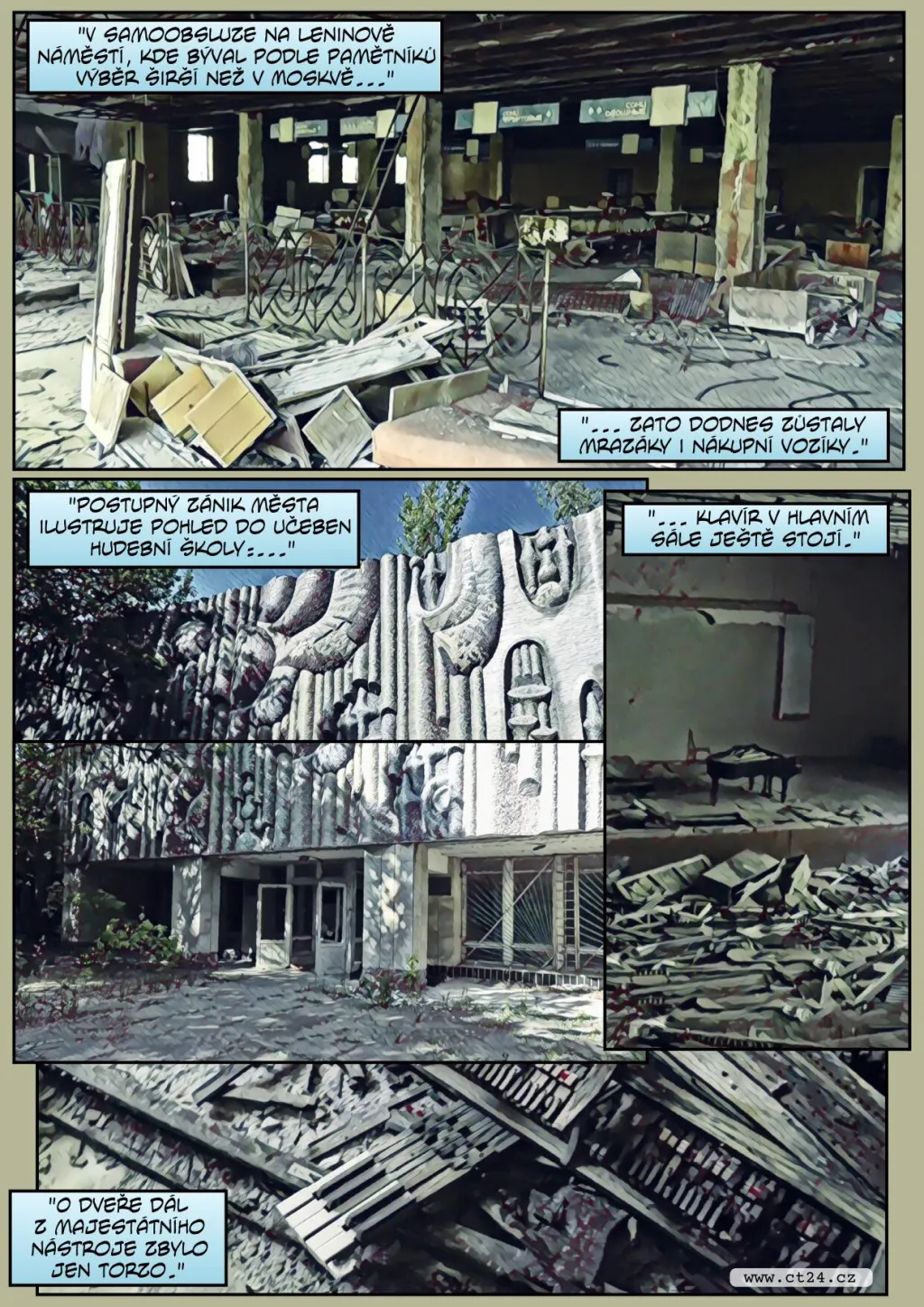 Opuštěné domy a liduprázdné ulice. Mrtvé město Pripjať chce na seznam chráněného dědictví