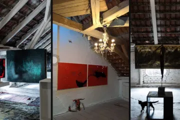 Výtvarník Dominik Mareš vymaloval Pokoj v zahradě Slovanského domu