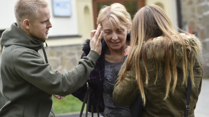 Veronika Žilková při natáčení Labyrintu III