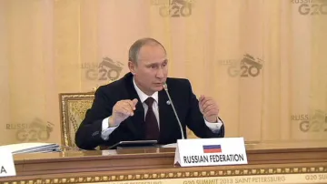 Vladimir Putin na petrohradském summitu G20