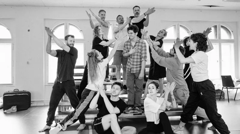 Marek Adamczyk při zkoušce inscenace Forman