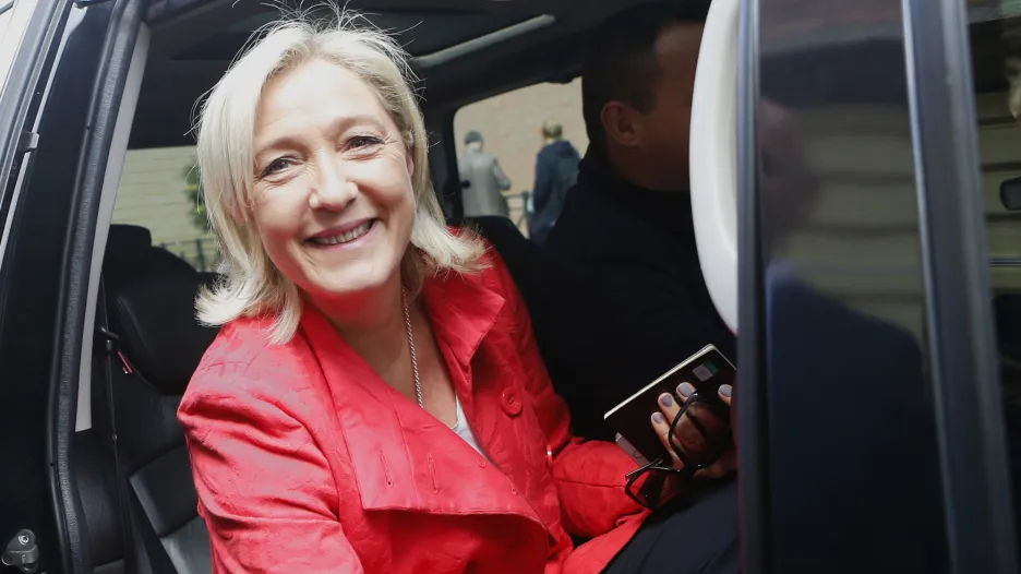 Marine Le Penová při eurovolbách