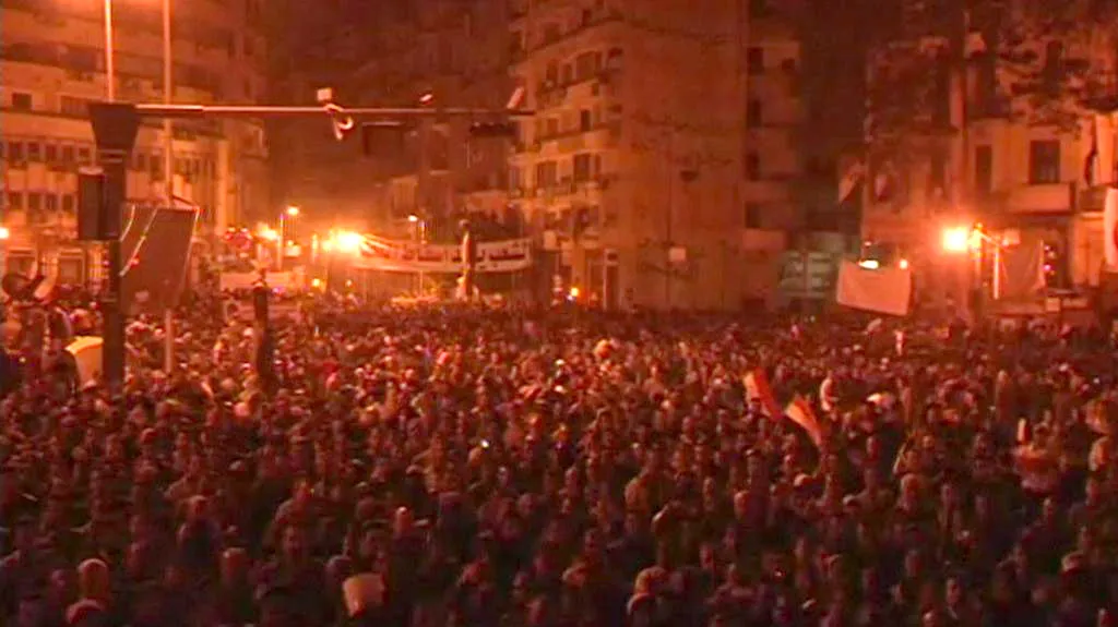 Páteční demonstrace na káhirském náměstí Tahrír
