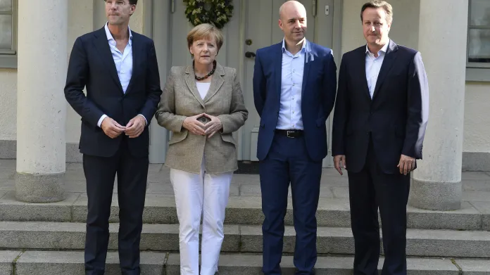 Rutte, Merkelová, Reinfeldt a Cameron se sešli ve Švédsku