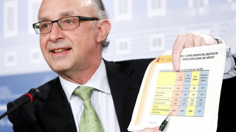 Cristobal Montoro oznámil výsledky hospodaření Španělska.