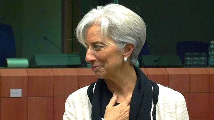 Francouzská ministryně financí Christine Lagardeová na summitu eurozóny
