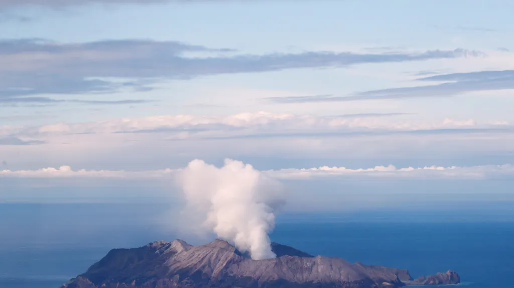 Sopka na ostrově White Island