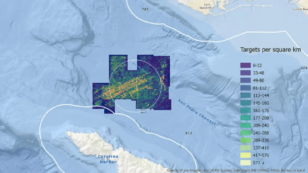 Rozložení barelů u dna