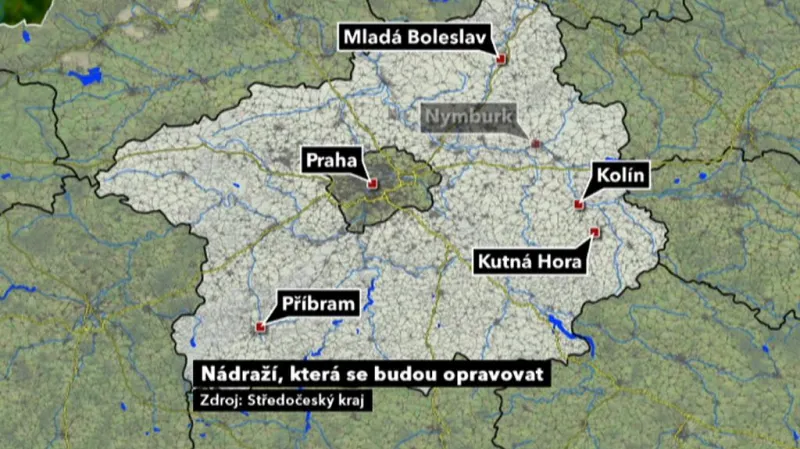 Nádraží, která se budou opravovat