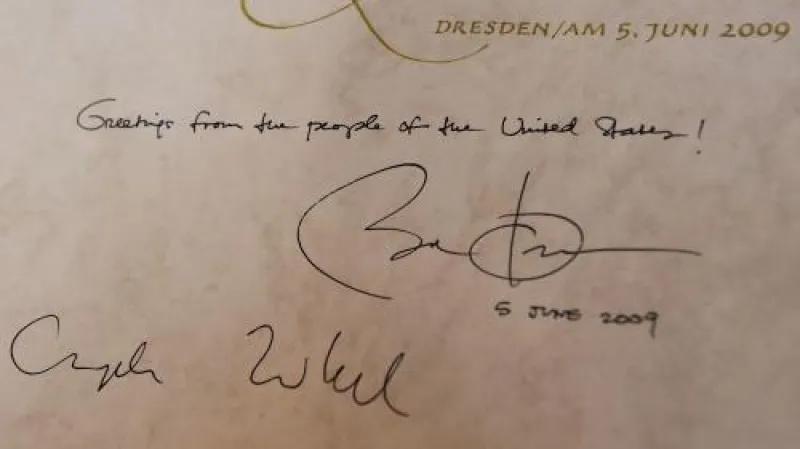 Věnování Baracka Obamy