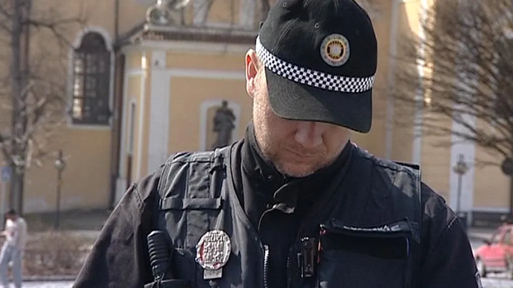 Policejní strážník v Týně nad Vltavou