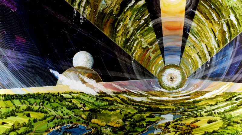 Vizualizace vesmírné kolonie