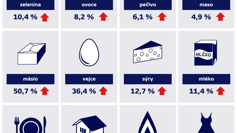 Meziroční změny v cenách v říjnu 2017