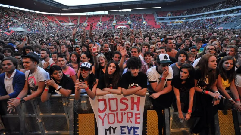 Red Hot Chili Peppers vystoupili 27. srpna 2012 v Praze