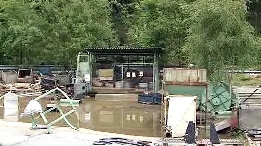 Areál vyplavené chemičky