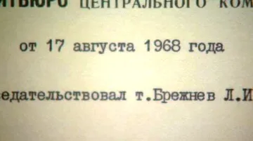 Dokument z jednání o Československu v roce 1968