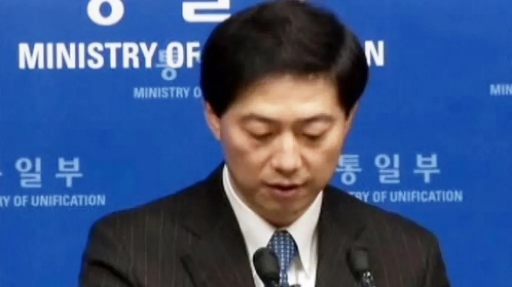Brífink jihokorejského ministerstva pro sjednocení