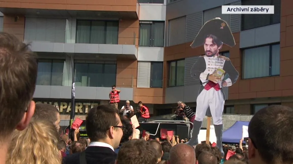 Dřívější protest proti Kaliňákovi