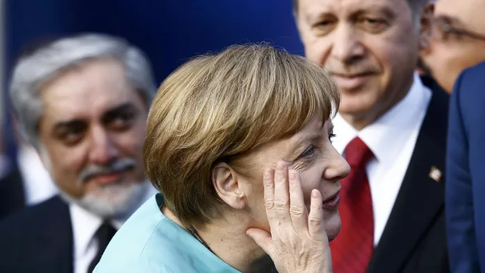 Angela Merkelová na summitu ve Varšavě