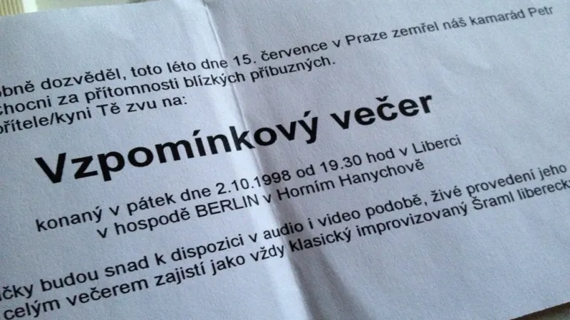 Vzpomínka na Petra Dostála