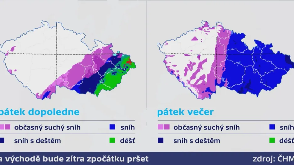 Déšť přijde od východu