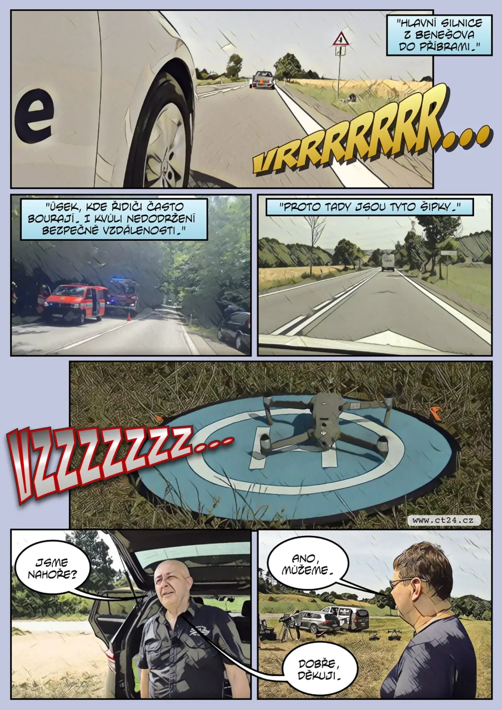 Policii pomáhají drony