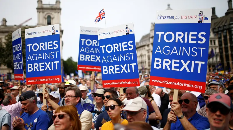 Demonstrace za nové referendum o brexitu