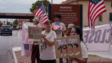 Protestující proti masovým deportacím v americkém Texasu