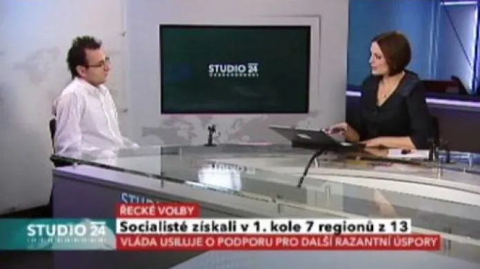 Studio ČT24 o volbách v Řecku