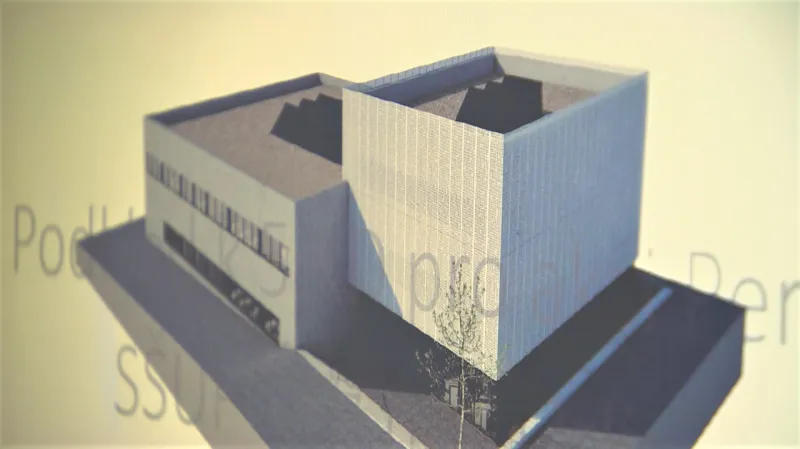 Návrh ateliérů pro uměleckoprůmyslovou střední školu v Ústí nad Orlicí