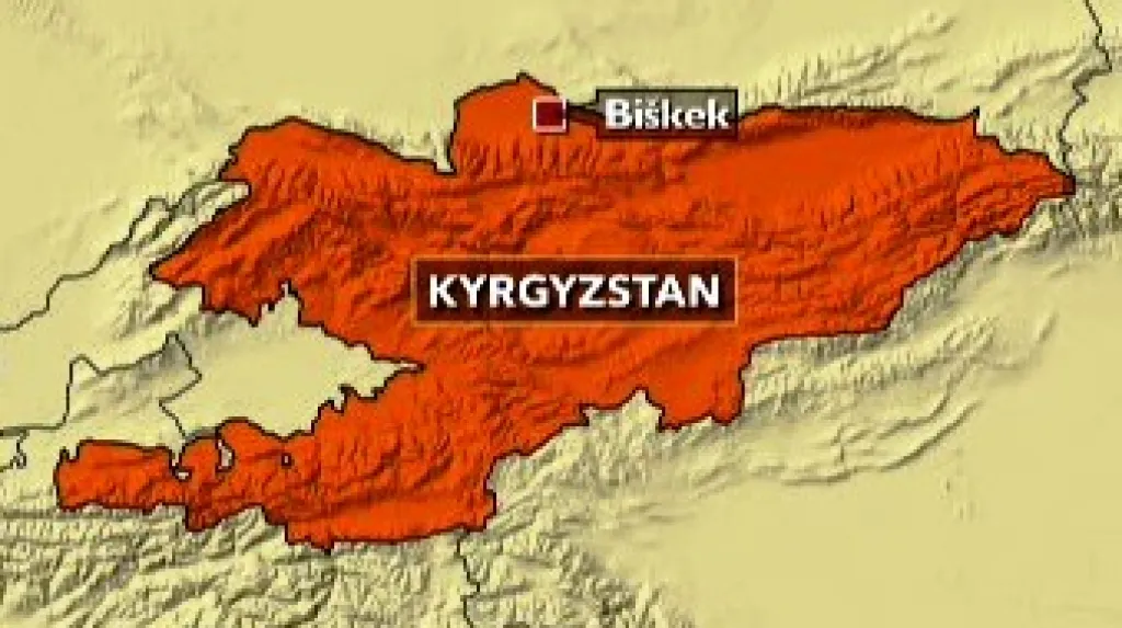 Mapka Kyrgyzstánu