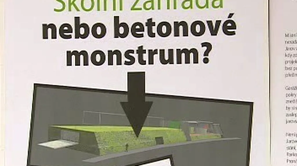 Protest obyvatel Jarova proti stavbě garáží