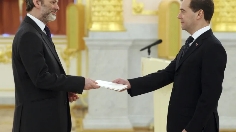 Tim Barrow při nástupu do funkce velvyslance v Moskvě (prosinec 2011)