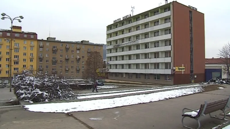 Pohled na blanenský hotel Dukla