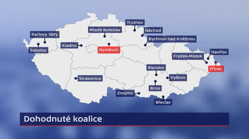 Dohodnuté koalice (10.10.2018)